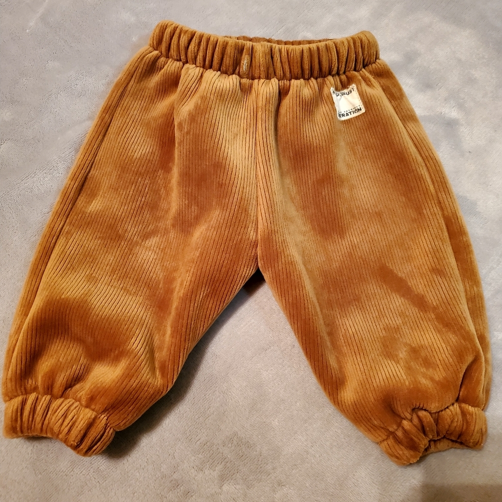Zara 3-6 month sweats brown sweatpants infant baby clothes Joggers